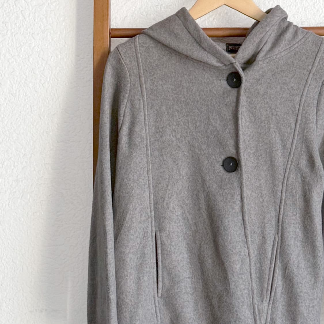 소프트 그레이 후드 탑 상품이미지3