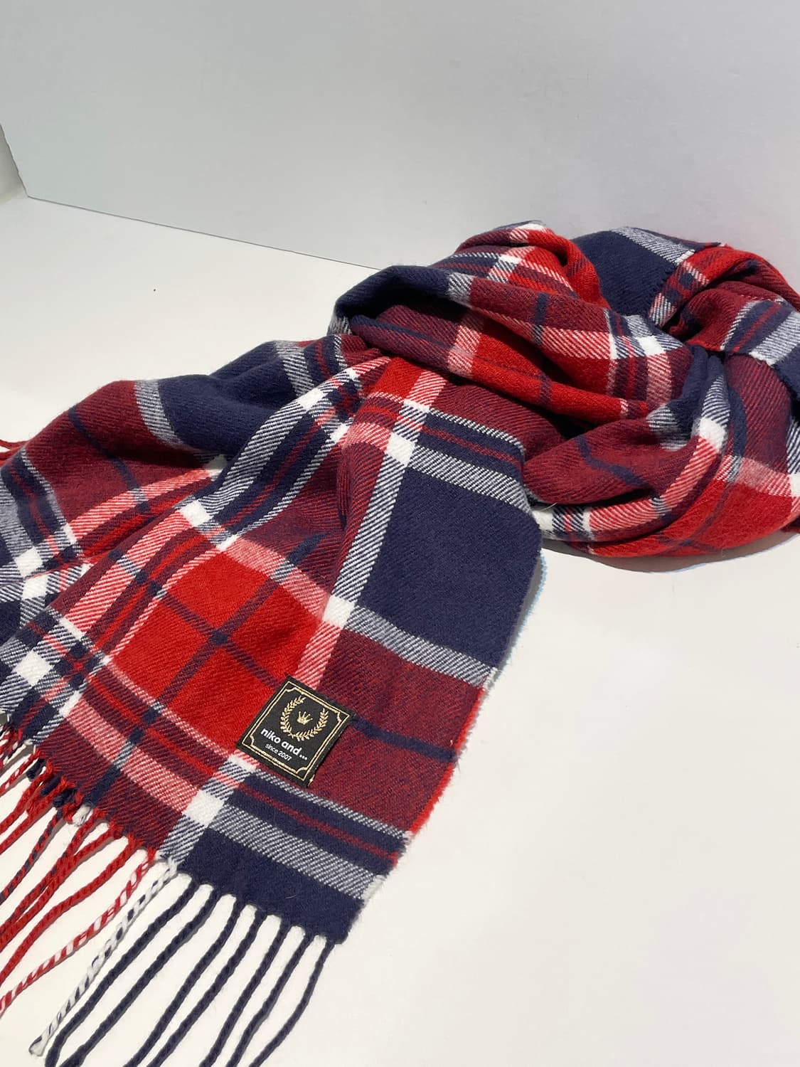 니코앤드 타탄체크 목도리 A1418 상품이미지1