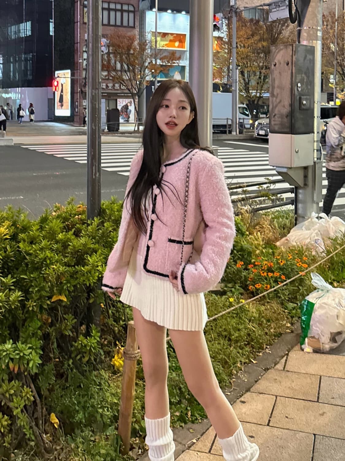 카인다미 올 트위드 누빔 패딩 자켓 상품이미지2