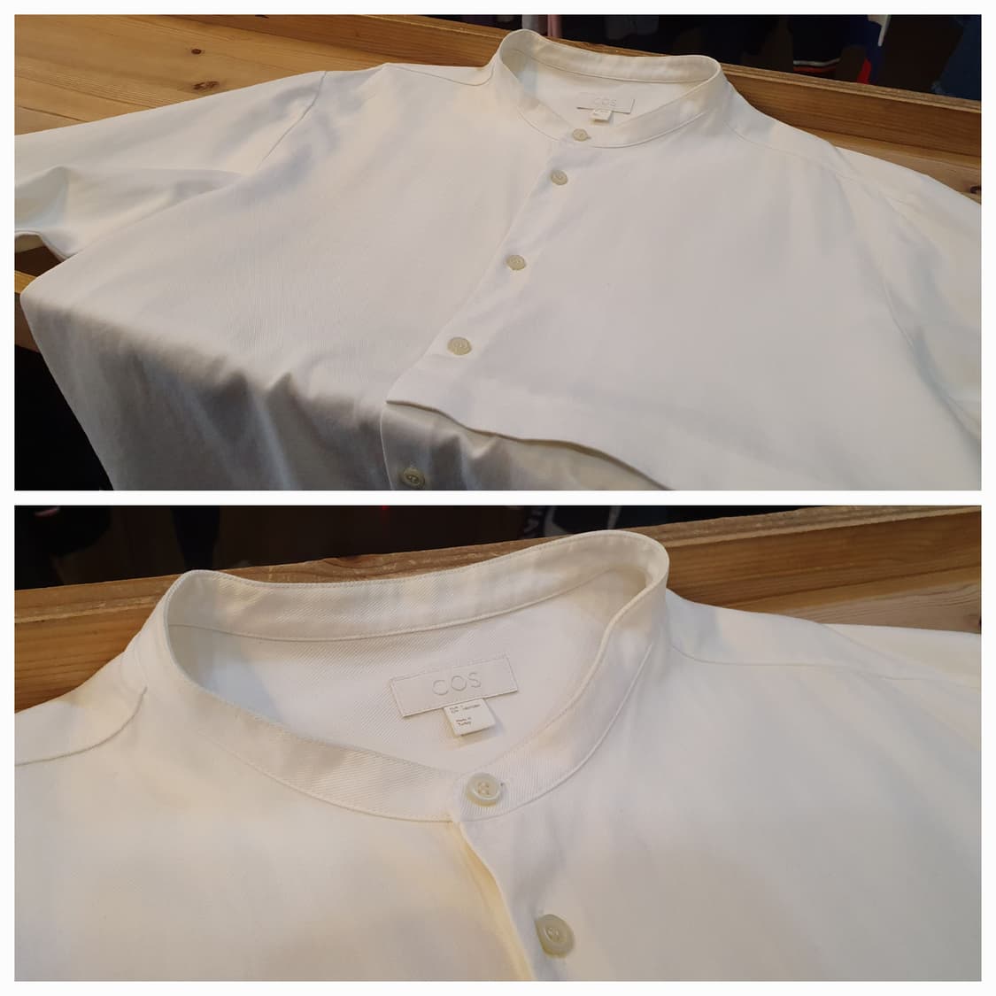 105.COS 화이트 세미오버셔츠 상품이미지4