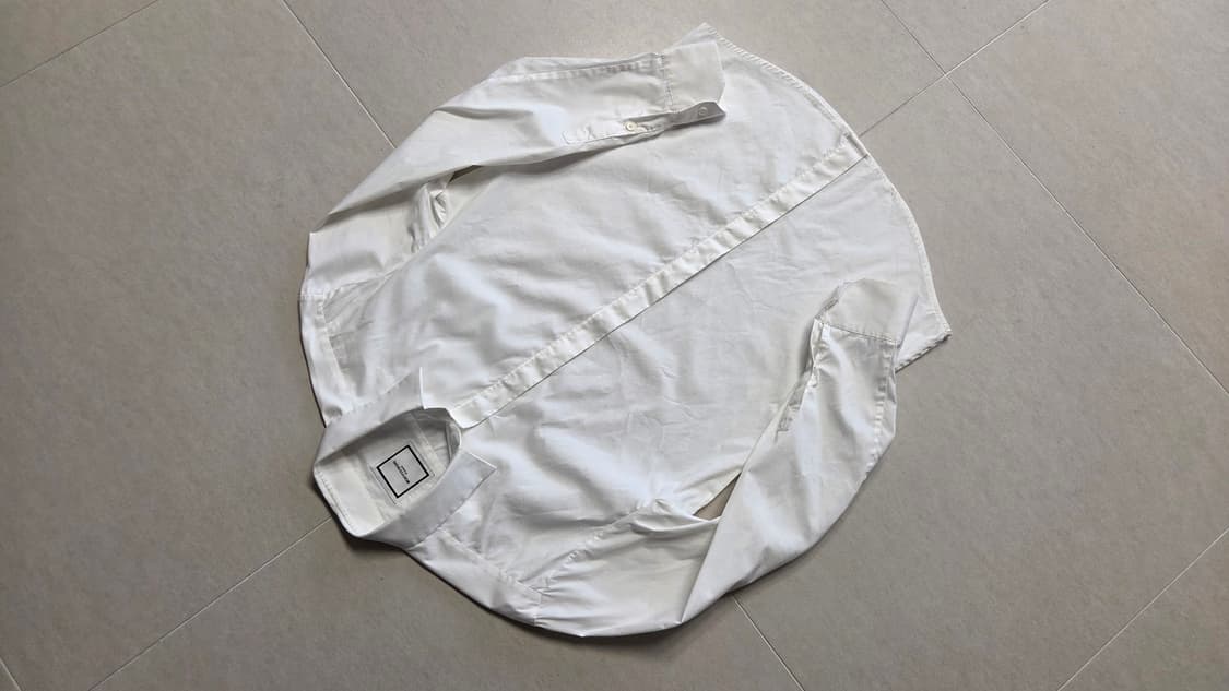 우영미 히든 버튼 화이트 셔츠  상품이미지6