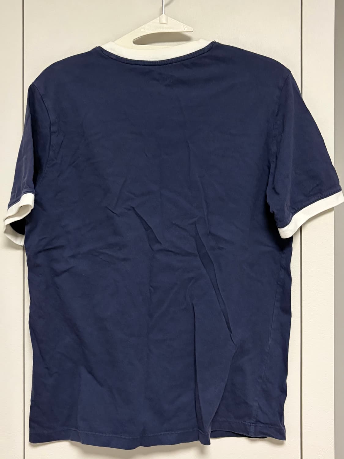 폴햄 네이비 배색 반팔티 여성 XS (그래픽 티셔츠) 상품이미지2