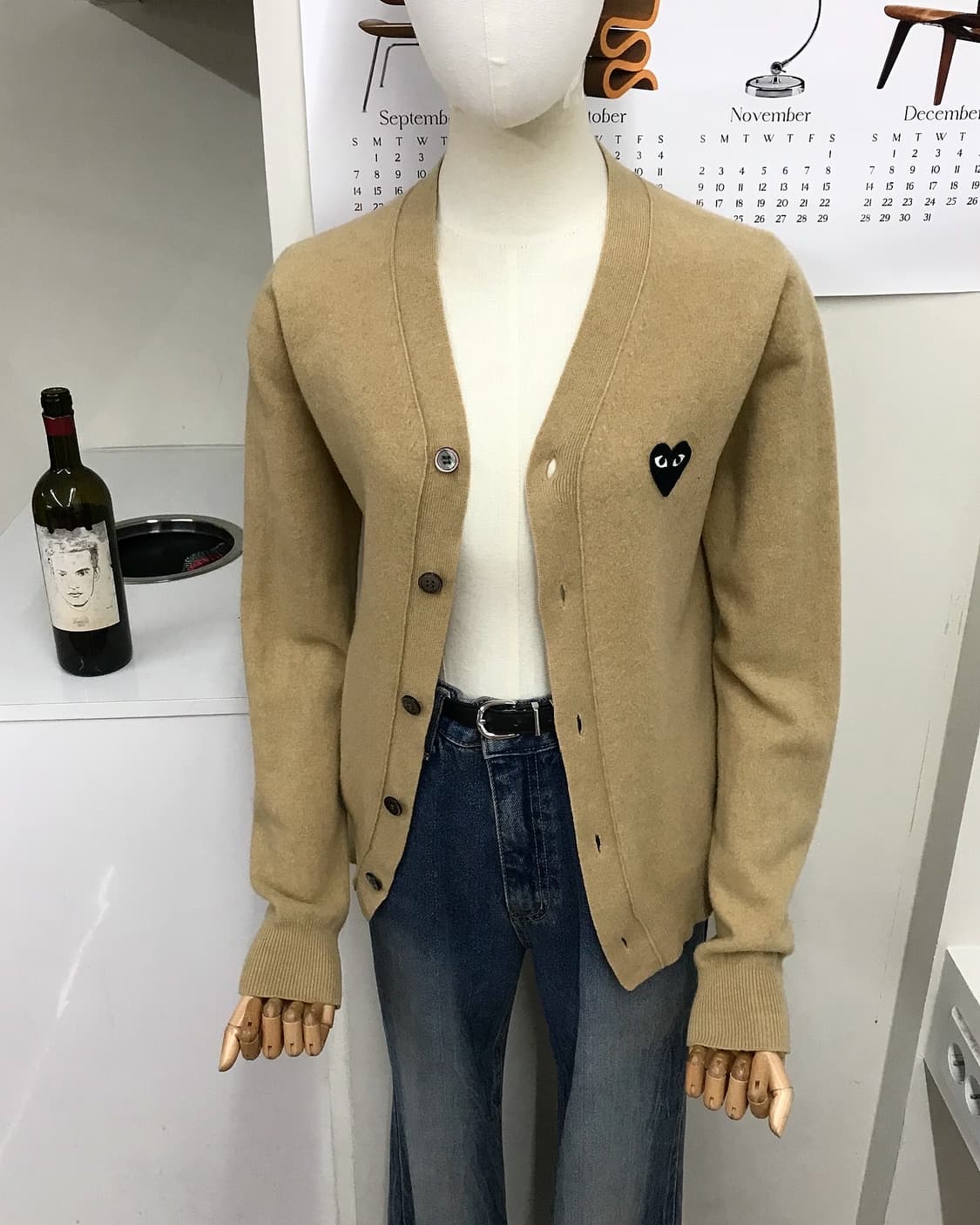 꼼데가르송 울 가디건 상품이미지6