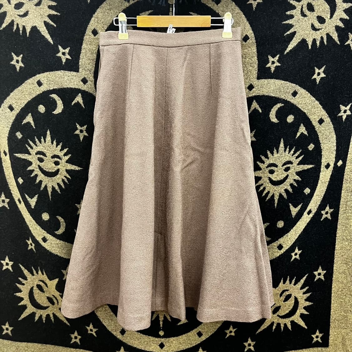 빈티지 코지 캐주얼 페미닌 플레어 울 미디스커트 K0144 상품이미지3