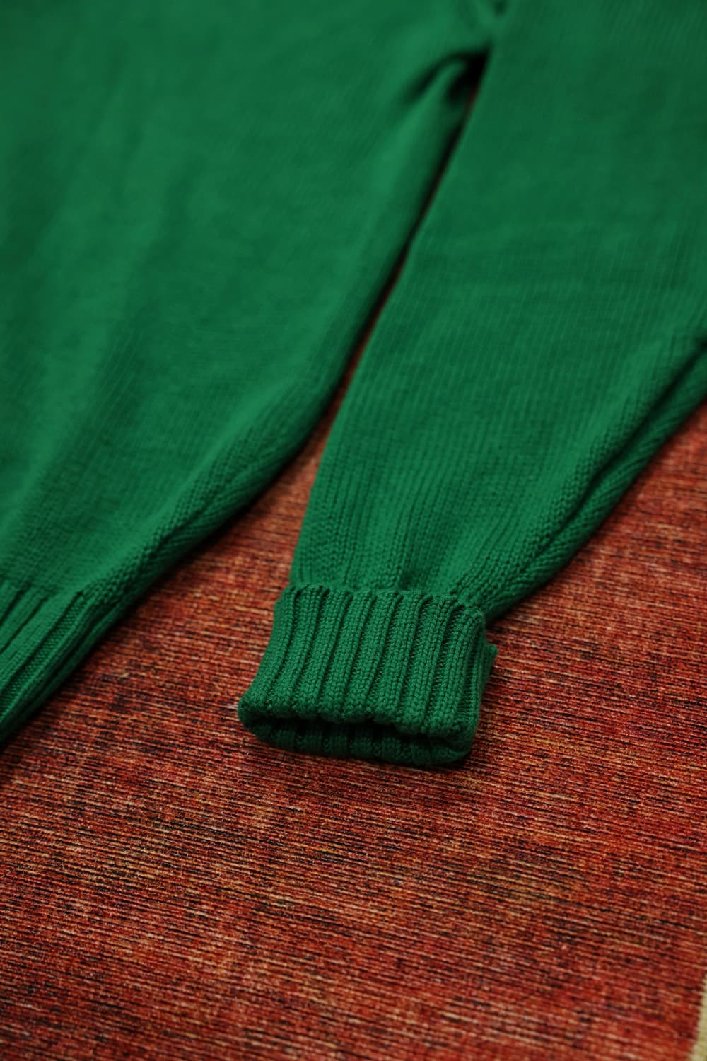 90s 빈티지 폴로 코튼 니트 그린 판매 상품이미지3