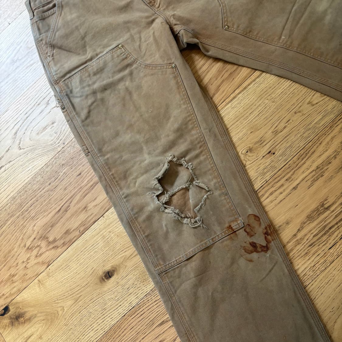 00s 칼하트 더블니 팬츠 상품이미지2