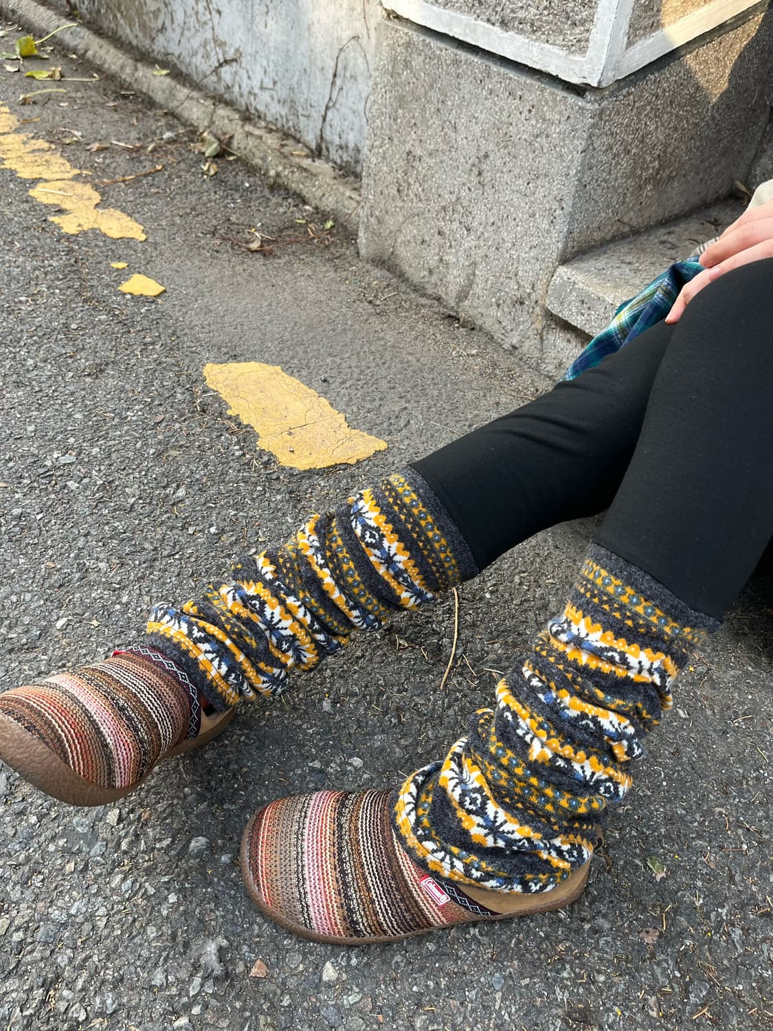 히피 레그워머 포인트 레깅스 상품이미지2