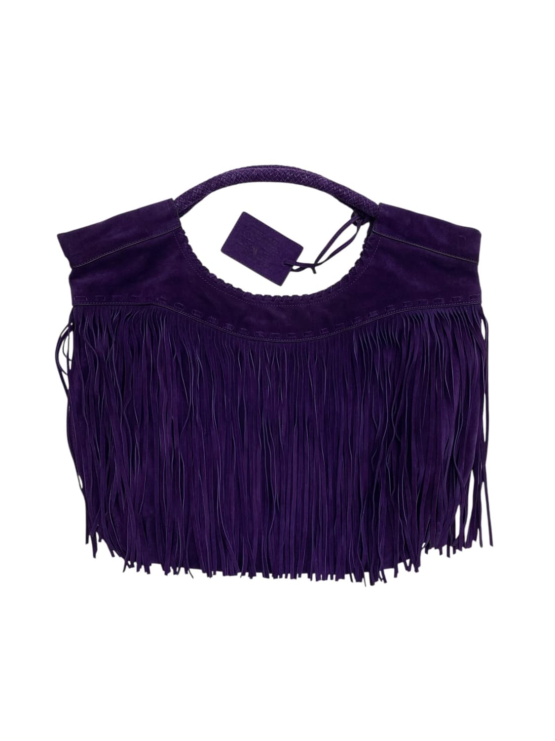 폴로 랄프로렌 퍼플스웨이드 프린지 숄더백 상품이미지2