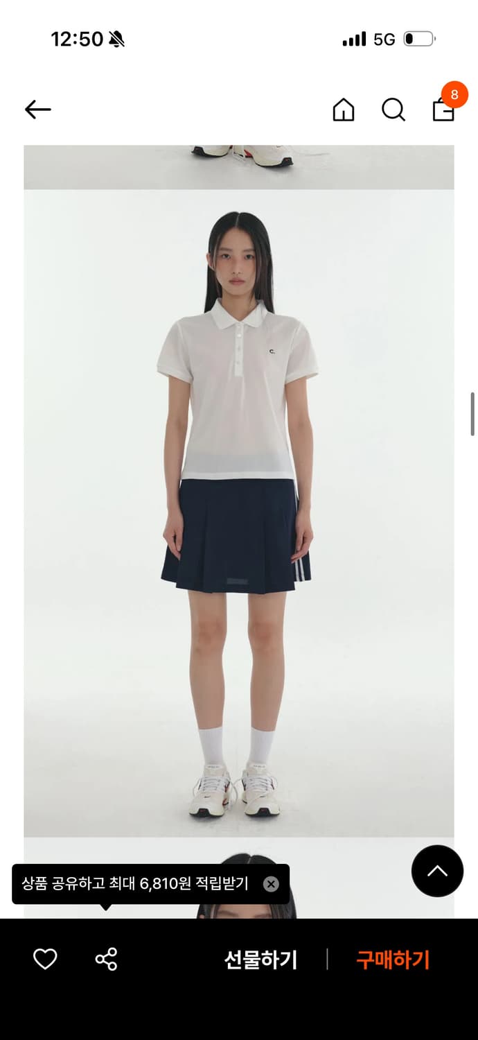 클로브 테니스 치마 상품이미지2