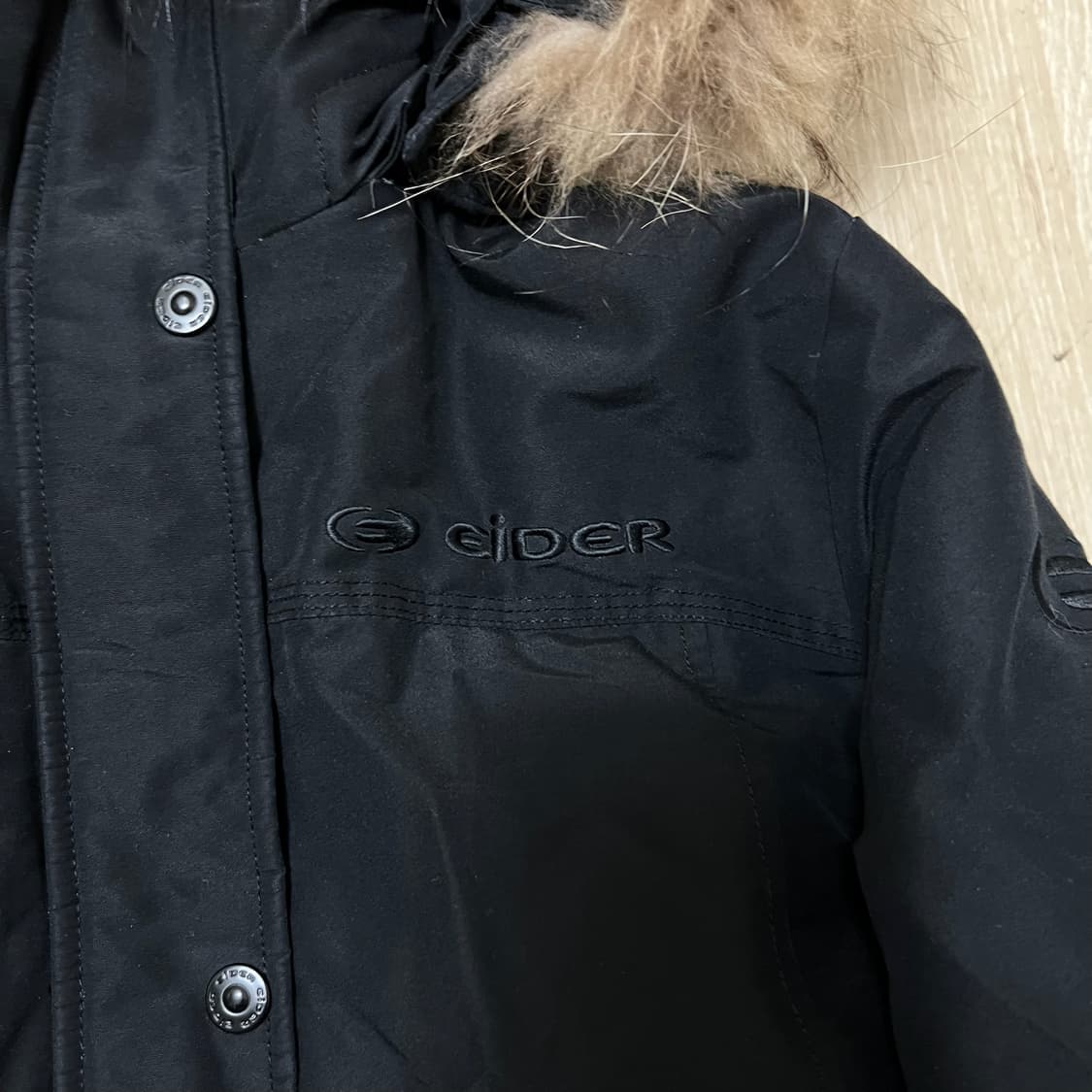 아이더 여성 라쿤퍼 후드 덕다운 롱패딩 L/100  상품이미지3