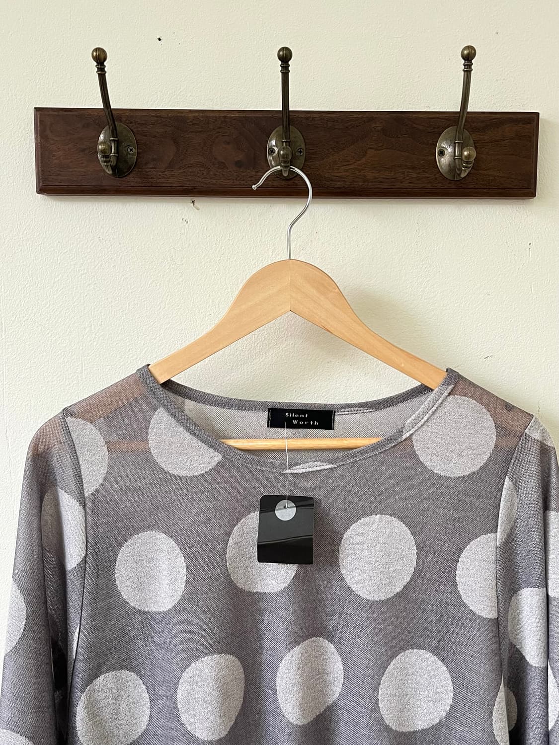 Silent Worth 도트 시스루 스웨터 상품이미지2