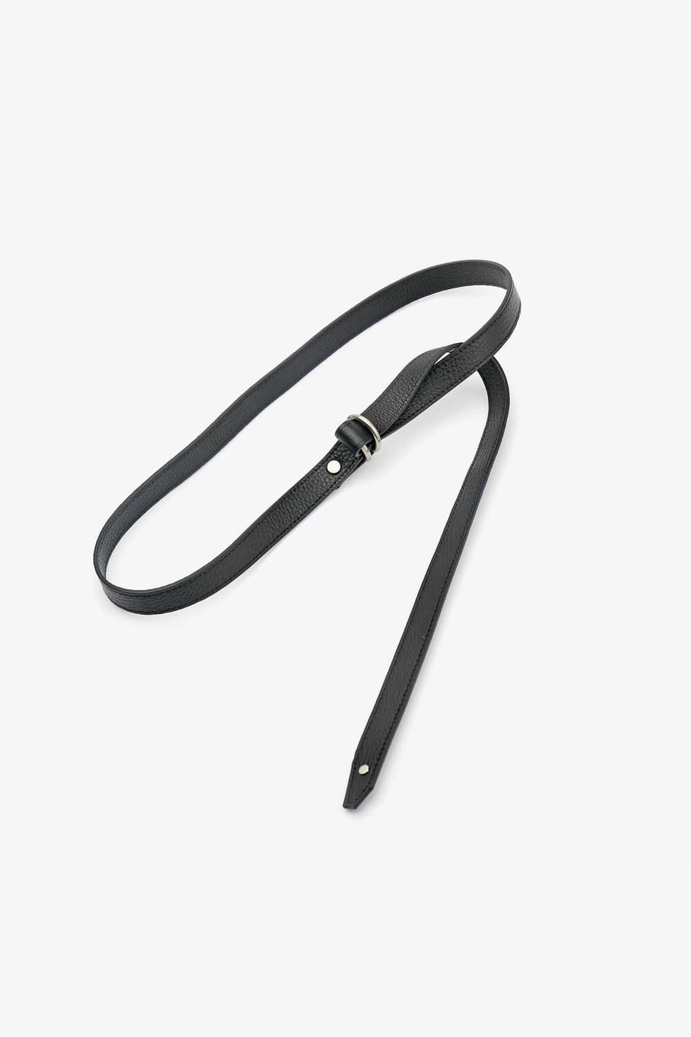 이얼즈어고 롱 레더 벨트 블랙 상품이미지1