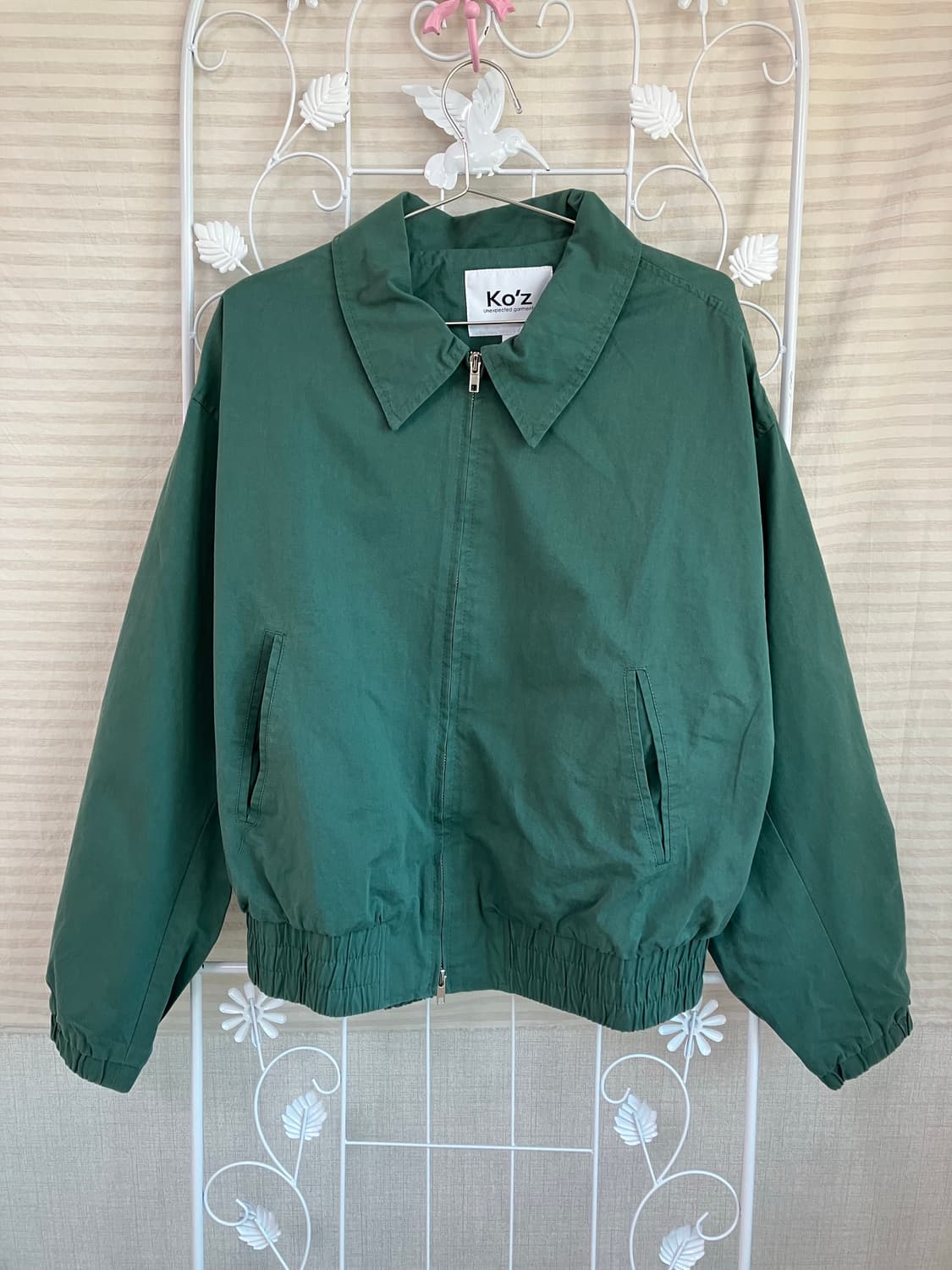 빈티지 그린 시더 크롭 블루종 y2k 스트릿 갸루 펑키 일본빈티지559  상품이미지1