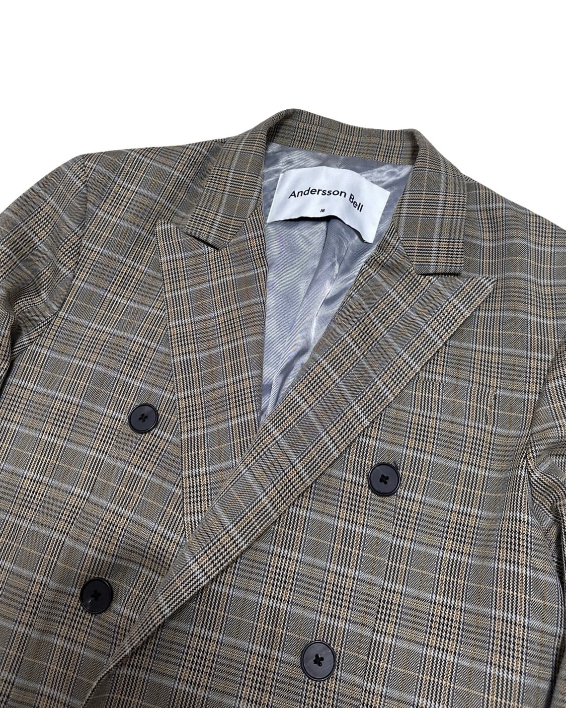 앤더슨벨 체크 더블 브레스티드 자켓 상품이미지3