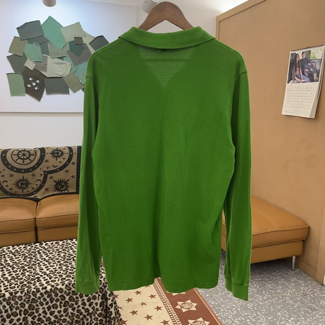 버버리 캐주얼 자수로고 컨트리 그린 긴팔카라티 XL C08983 상품이미지4