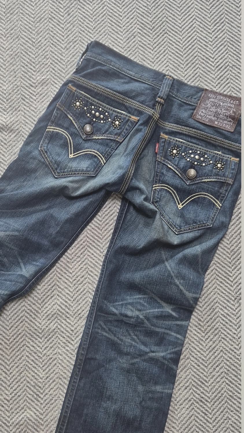 리바이스 502 스터드 빈티지 데님 31 상품이미지4