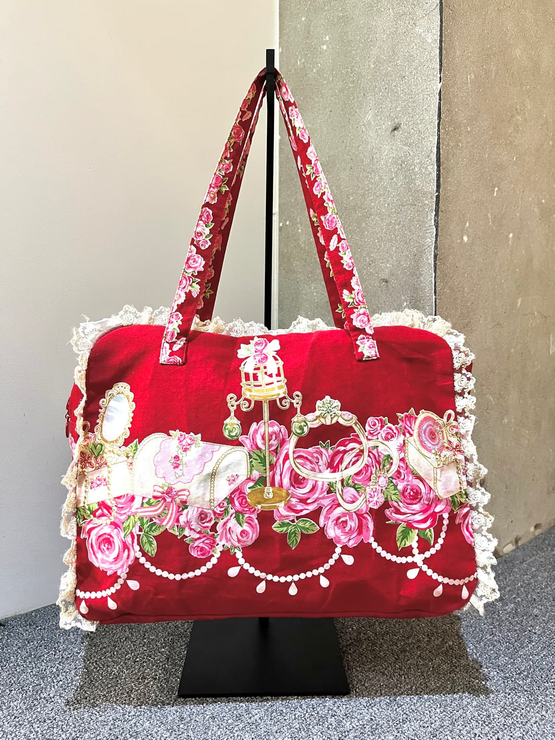 바디라인 펄 리본 백 상품이미지4