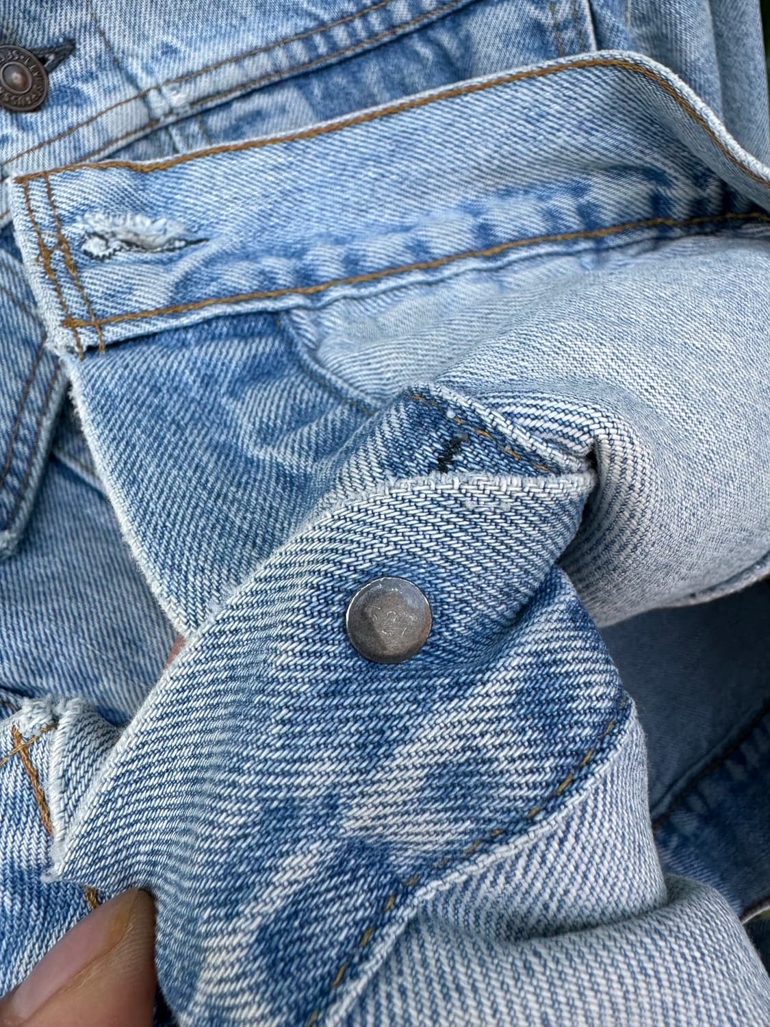 80s levis 리바이스 3rd usa made 데님 트러커 자켓 상품이미지6