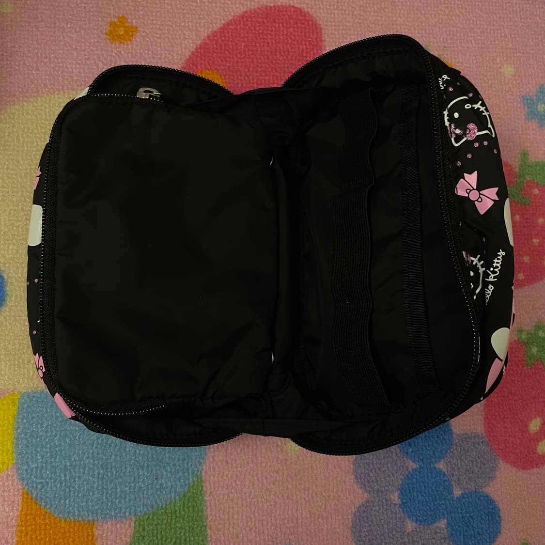 04년도 산리오 고전 키티 블랙핑크 리본 파우치 상품이미지5