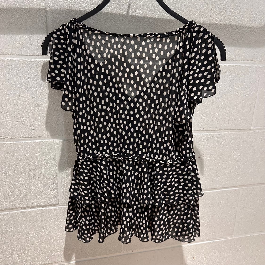 Vintage y2k Dot Feminine Top 상품이미지7