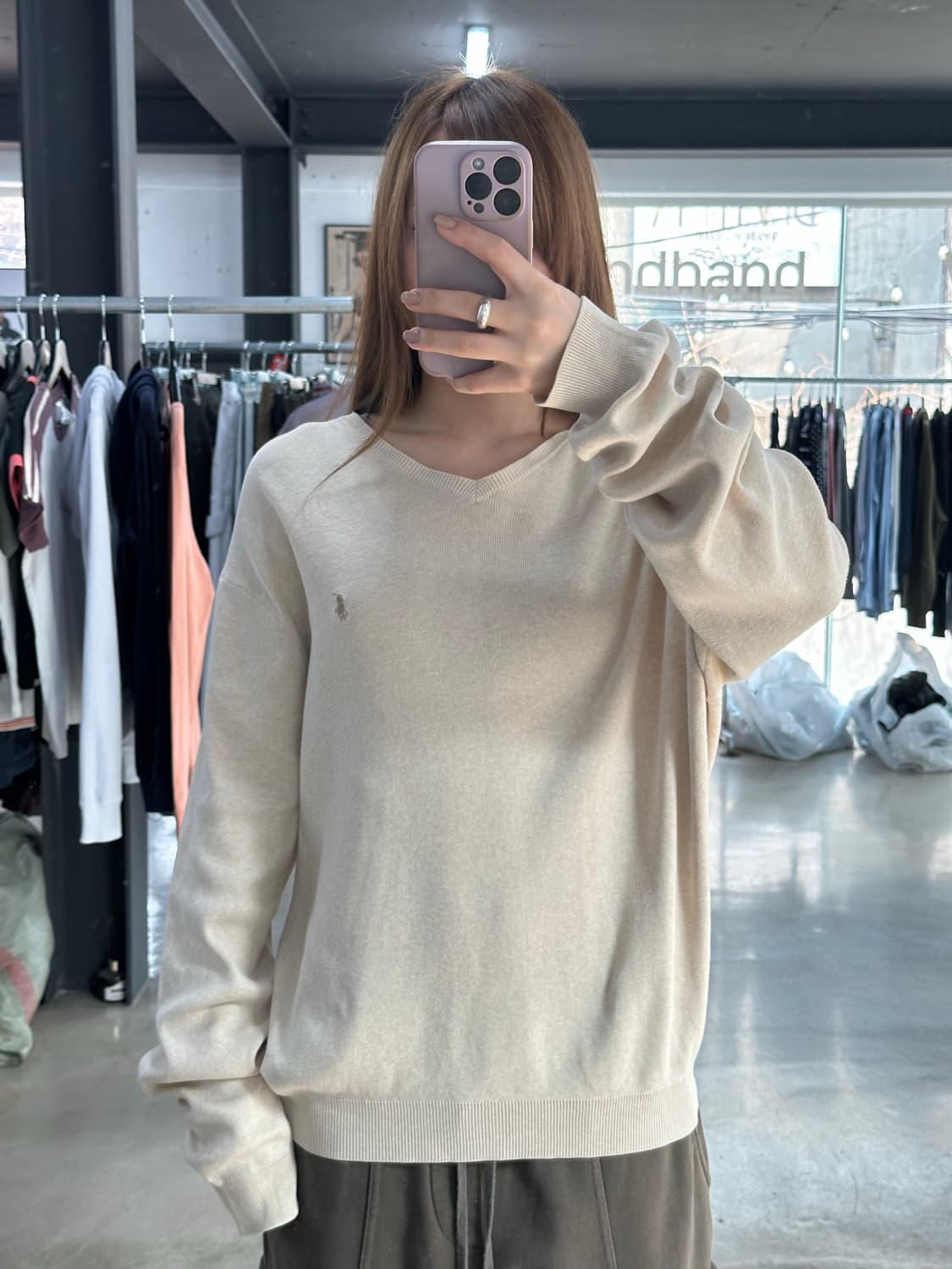 폴로랄프로렌 피마코튼 브이넥 니트 상품이미지2