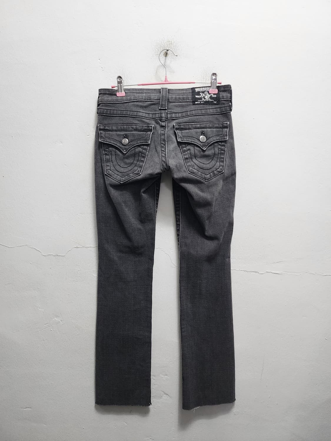 트루릴리젼 큐빅 디테일 데님 컷팅진 (USA MADE) 상품이미지1