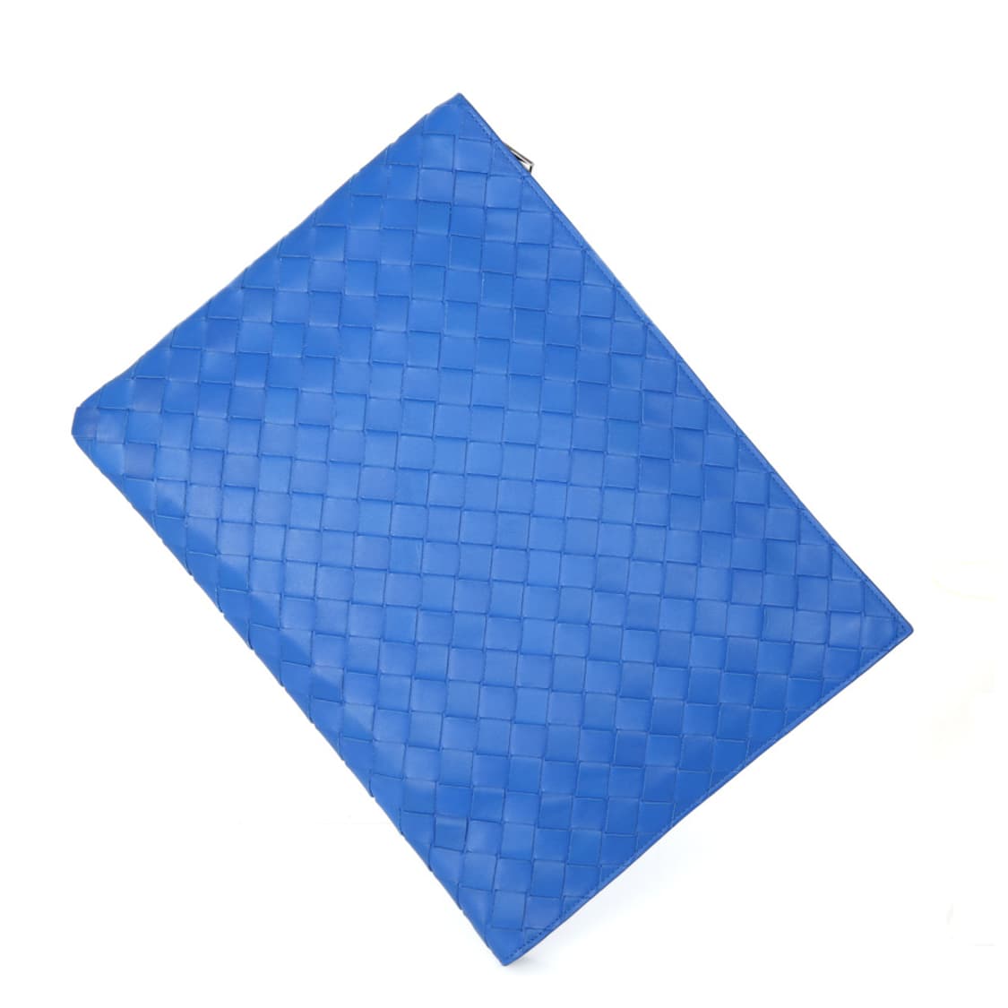 보테가베네타 인트레치아토 블루 지퍼 클러치 607479 상품이미지9