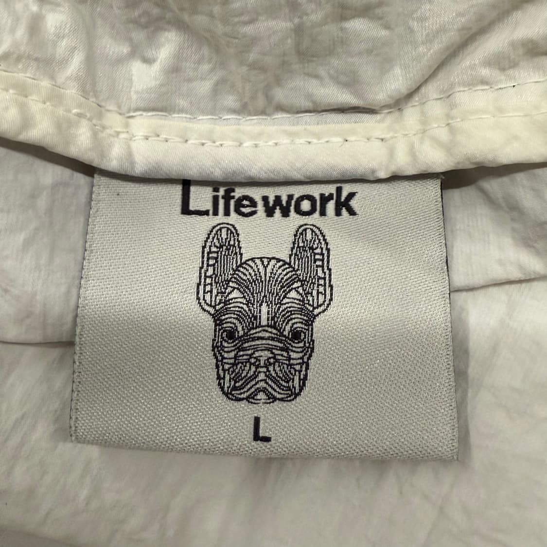 [정품/L] 라이프워크 화이트 후드 바람막이 b18 상품이미지5