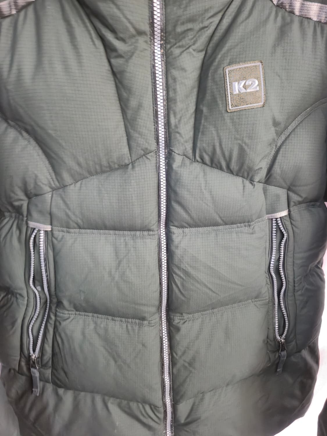 K2 800필파워 후드 다운 패딩 그린 상품이미지6