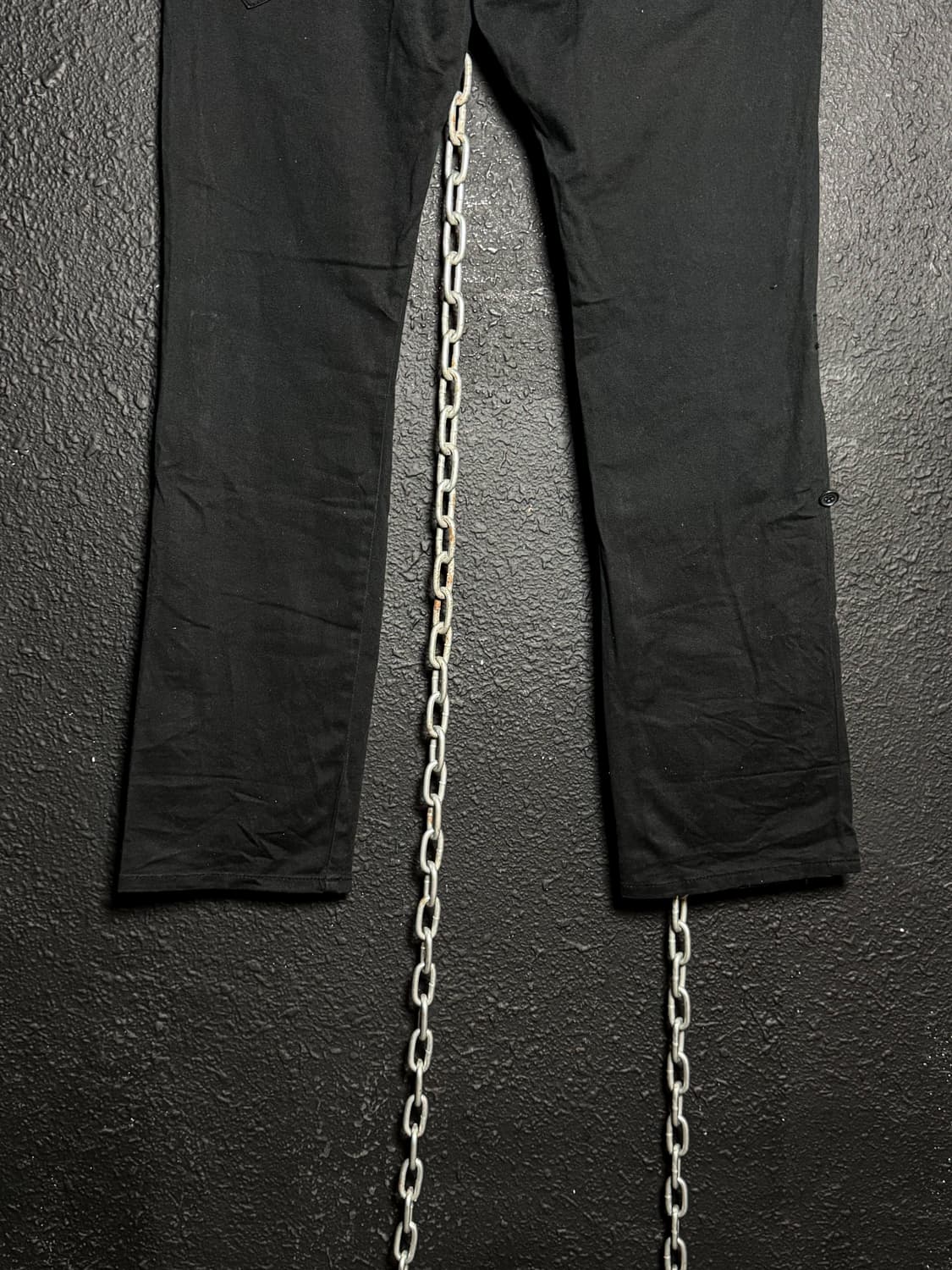 Black Zip Contrast Pants 상품이미지9