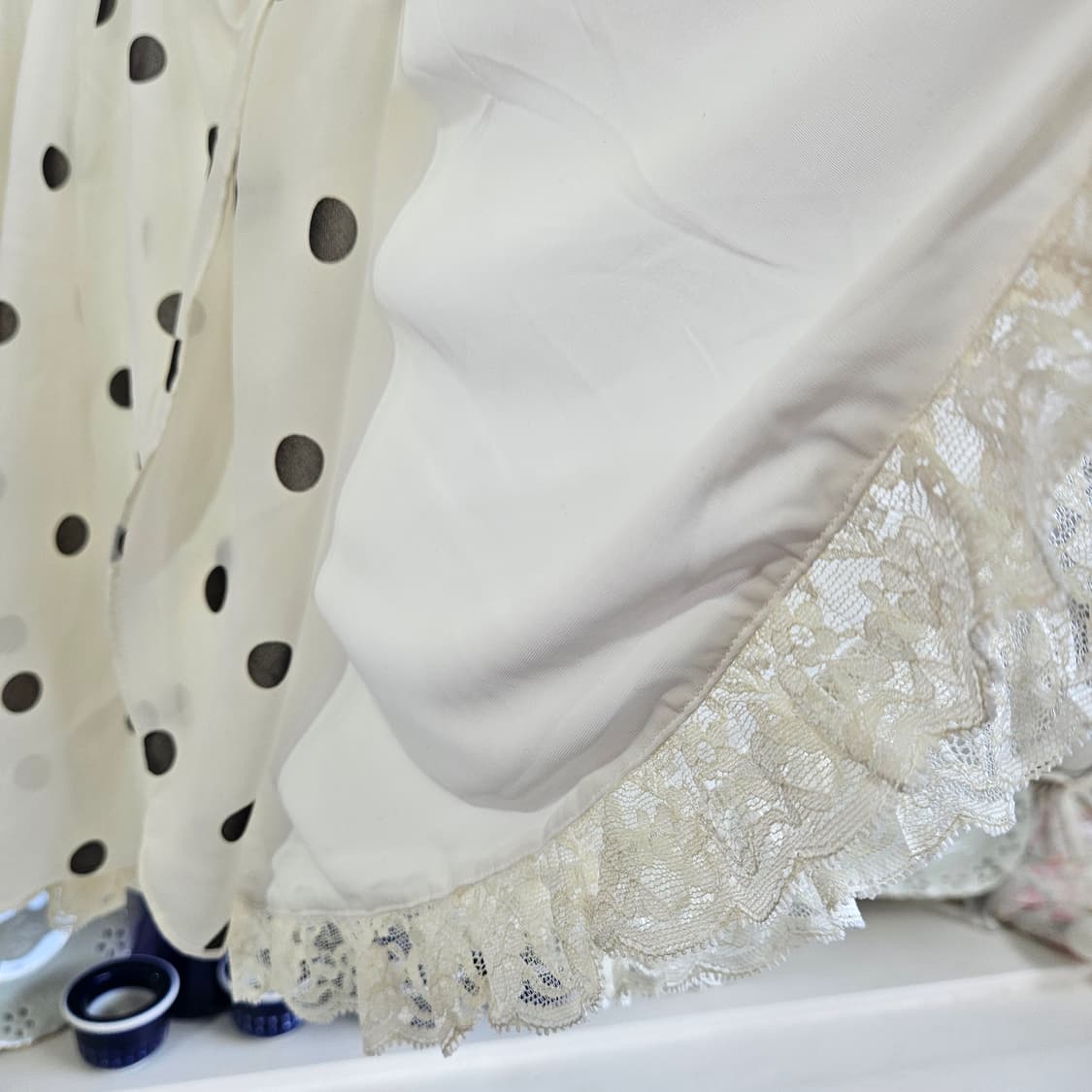 (snidel) 도트 쉬폰 레이스 원피스 상품이미지8