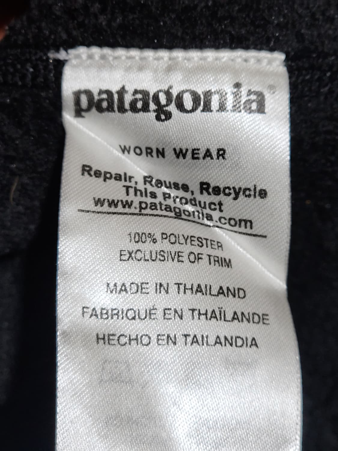 (S) 파타고니아 플리스 점퍼 블랙 후리스 자켓 아웃도어  상품이미지6