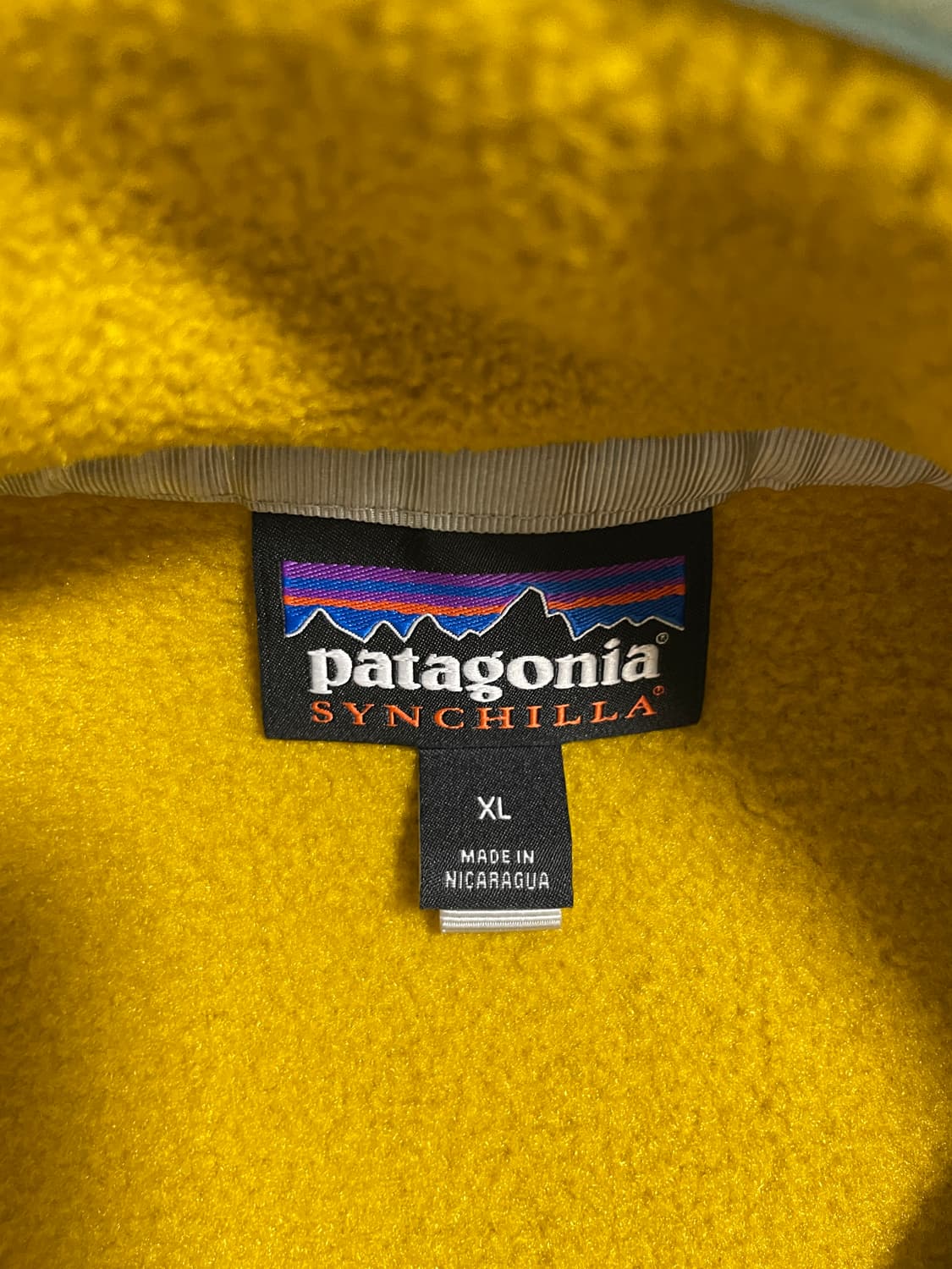 [XL] 파타고니아 신칠라 플리스 머스타드 투톤 브라운 아노락 풀오버 상품이미지3