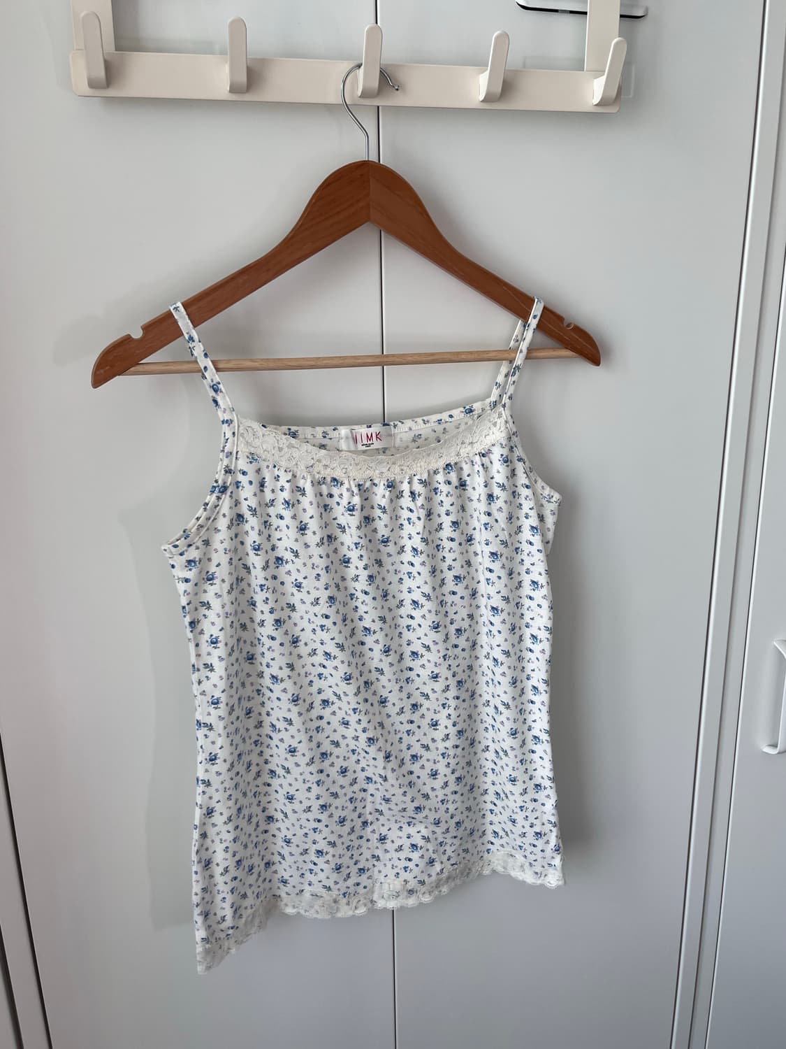 Iimk 레이스 잔꽃 패턴 슬리브리스 상품이미지7