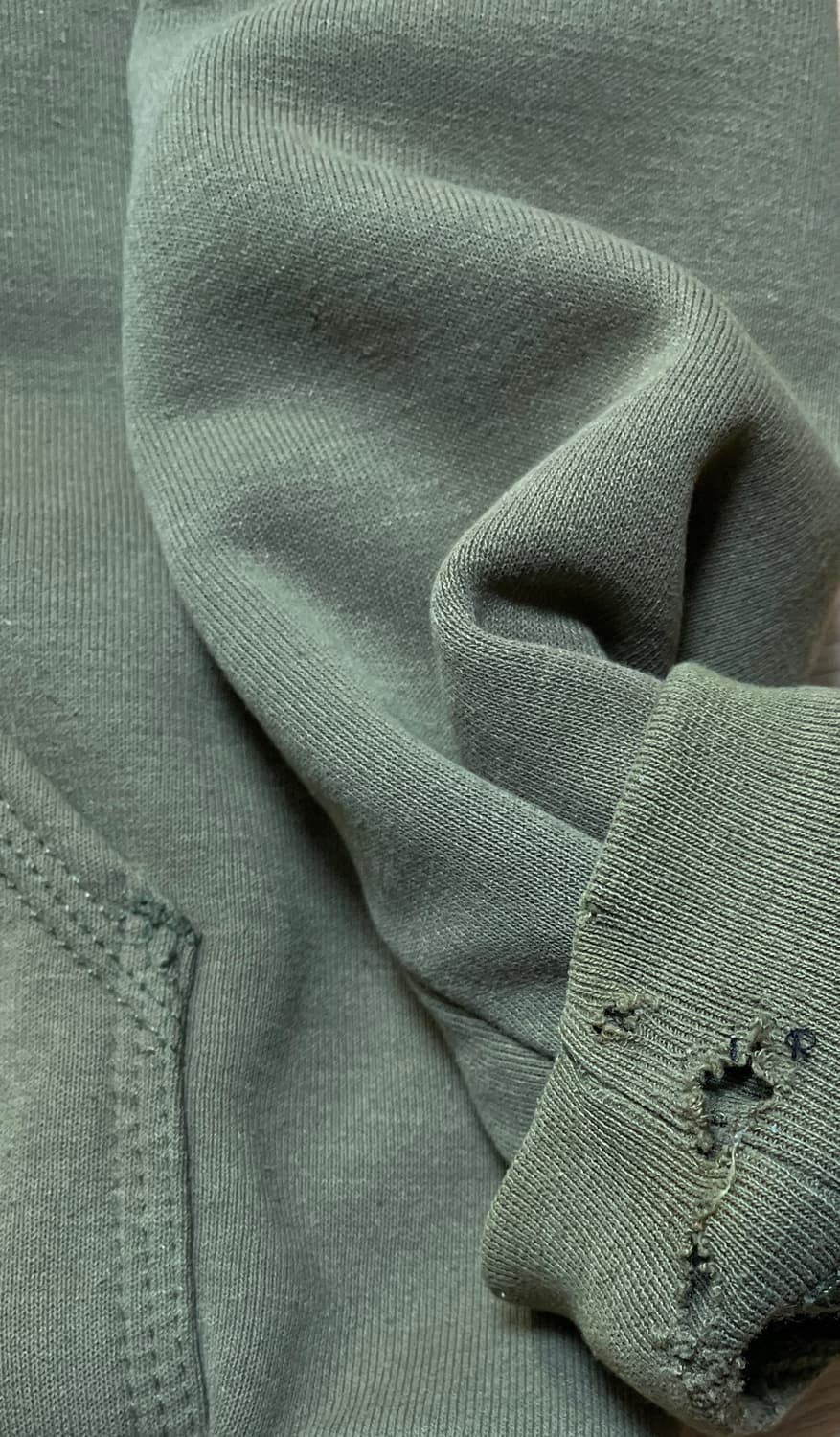 칼하트 써멀 레인디펜더 후드집업 올리브 그린 썬페이딩 상품이미지6