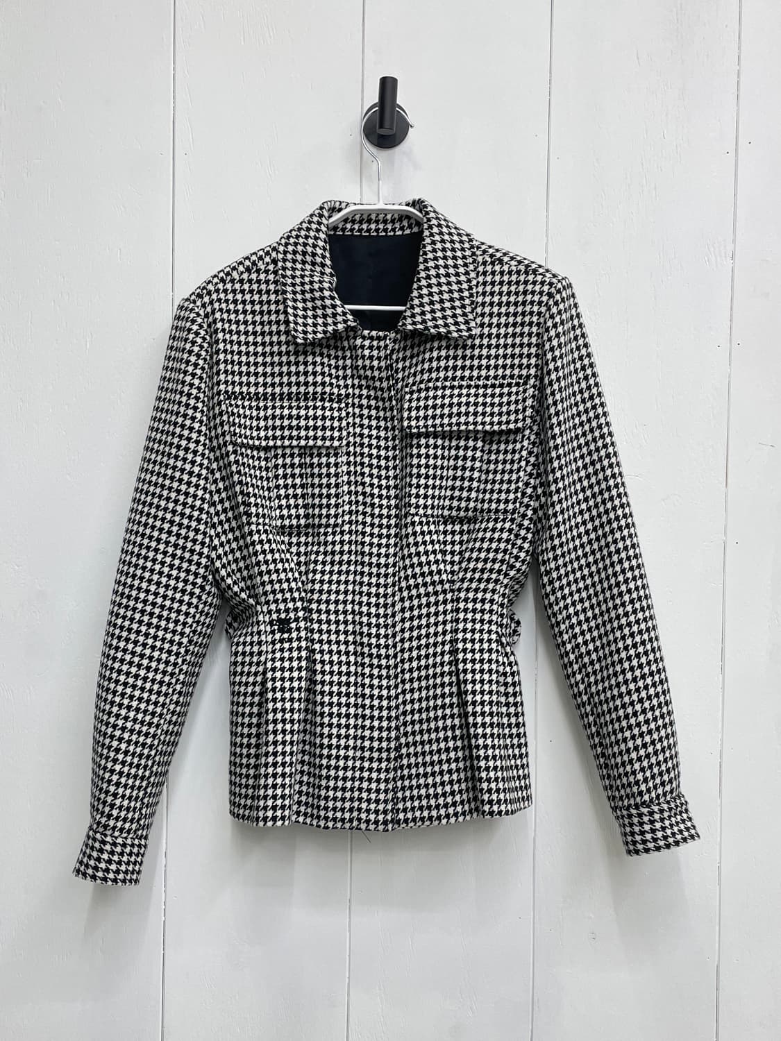 하운드투스 체크 웨이스트 라인 지퍼 업 자켓 상품이미지2