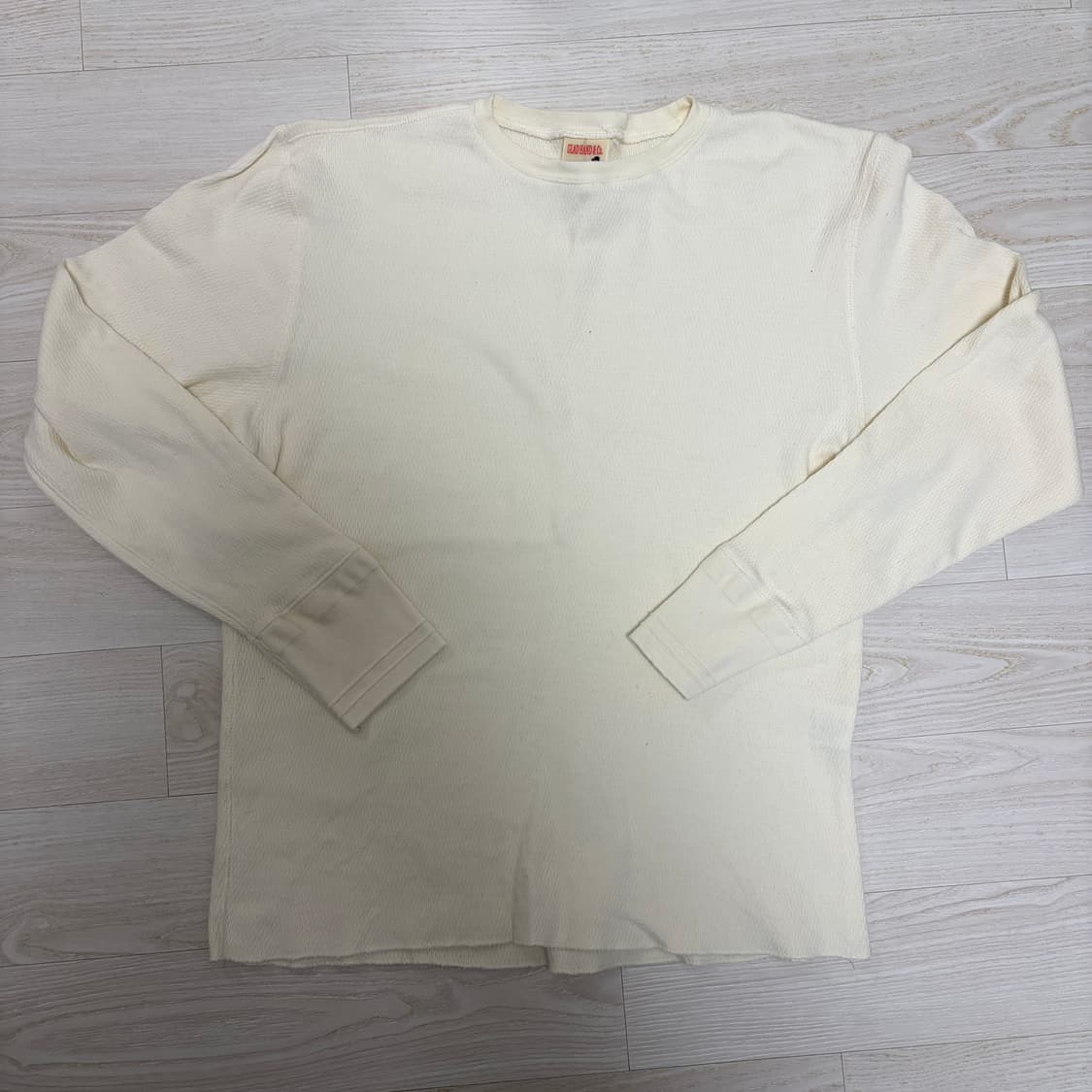 글래드핸드 와플 긴팔티셔츠 화이트 m 상품이미지1