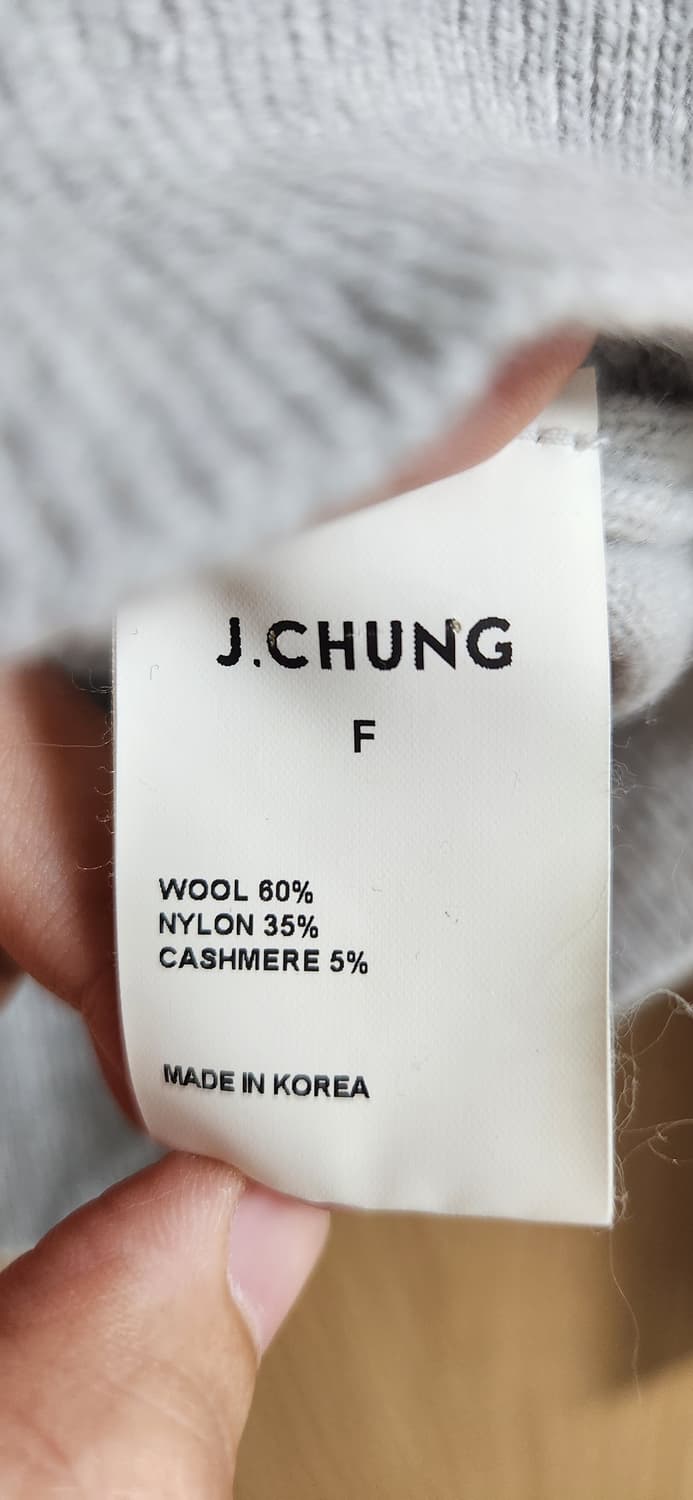 J CHUNG 제이청 니트 얇은니트 겨울의류 여성옷 연그레이 프리사이즈 상품이미지2