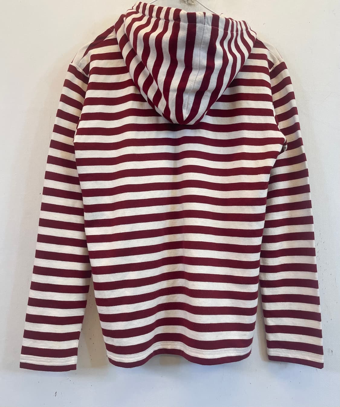 꼼데가르송 PLAY 스트라이프 롱슬리브 S:)단가라후드티S 긴팔면티셔츠 상품이미지5