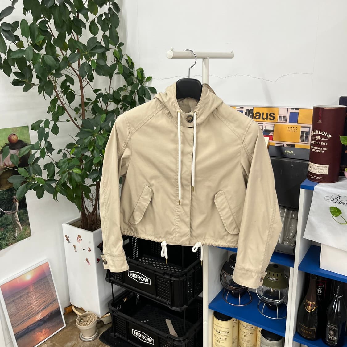 메종키츠네 우먼 크롭 후드자켓 M 상품이미지1