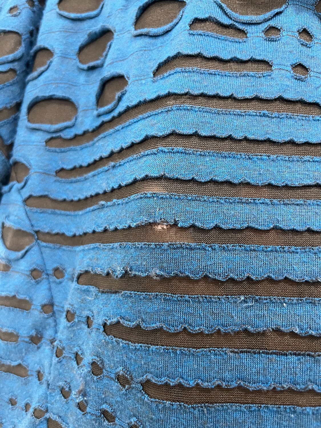 일본 빈티지 그런지 무드 데미지 반팔 티셔츠 상품이미지4