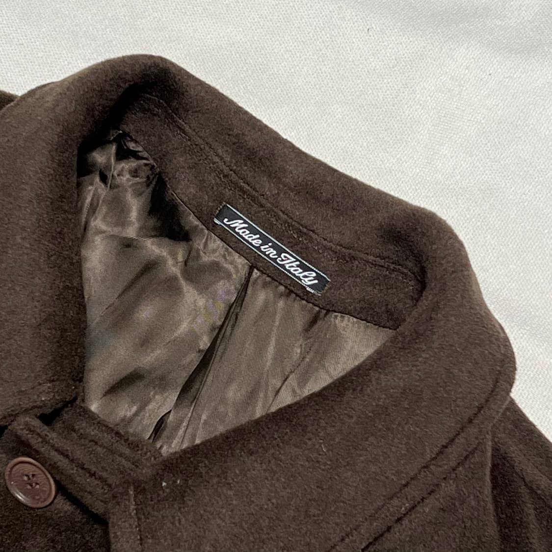 2XL 조르지오 아르마니 헤비 브라운 발마칸 코트 상품이미지4