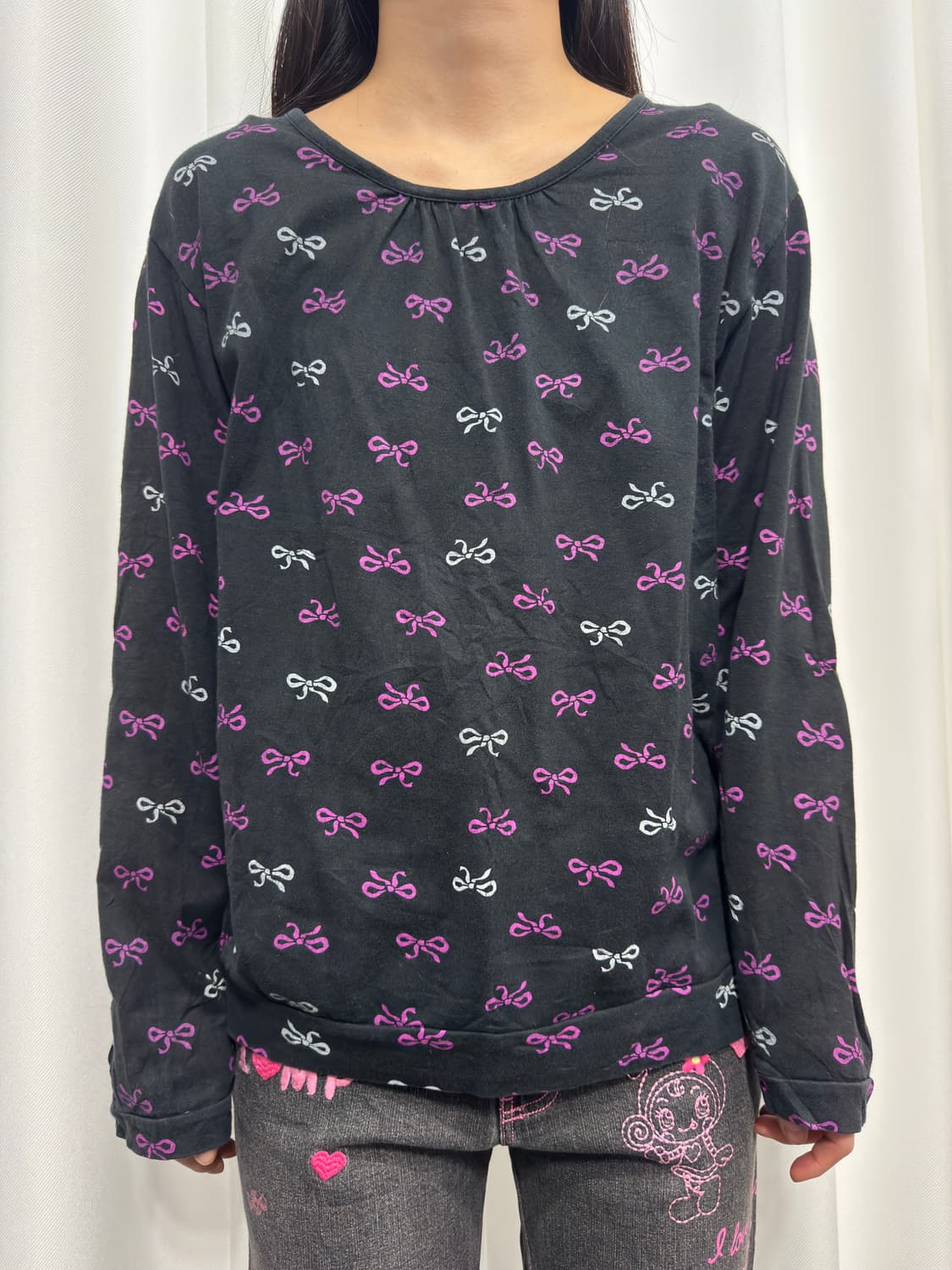 ribbon longsleeve 상품이미지1