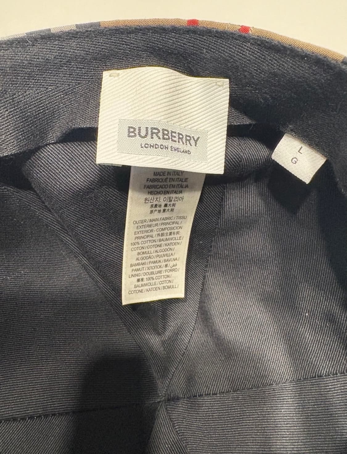 버버리모자 L 상품이미지4