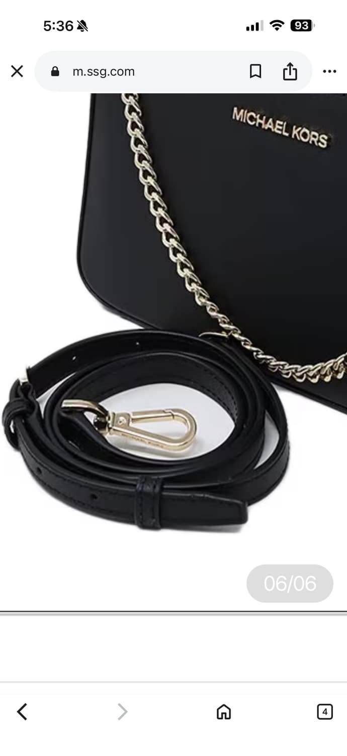 마이클코어스 젯셋 파우치 체인 숄더/크로스백 35S0GTVU6L 블랙 상품이미지7