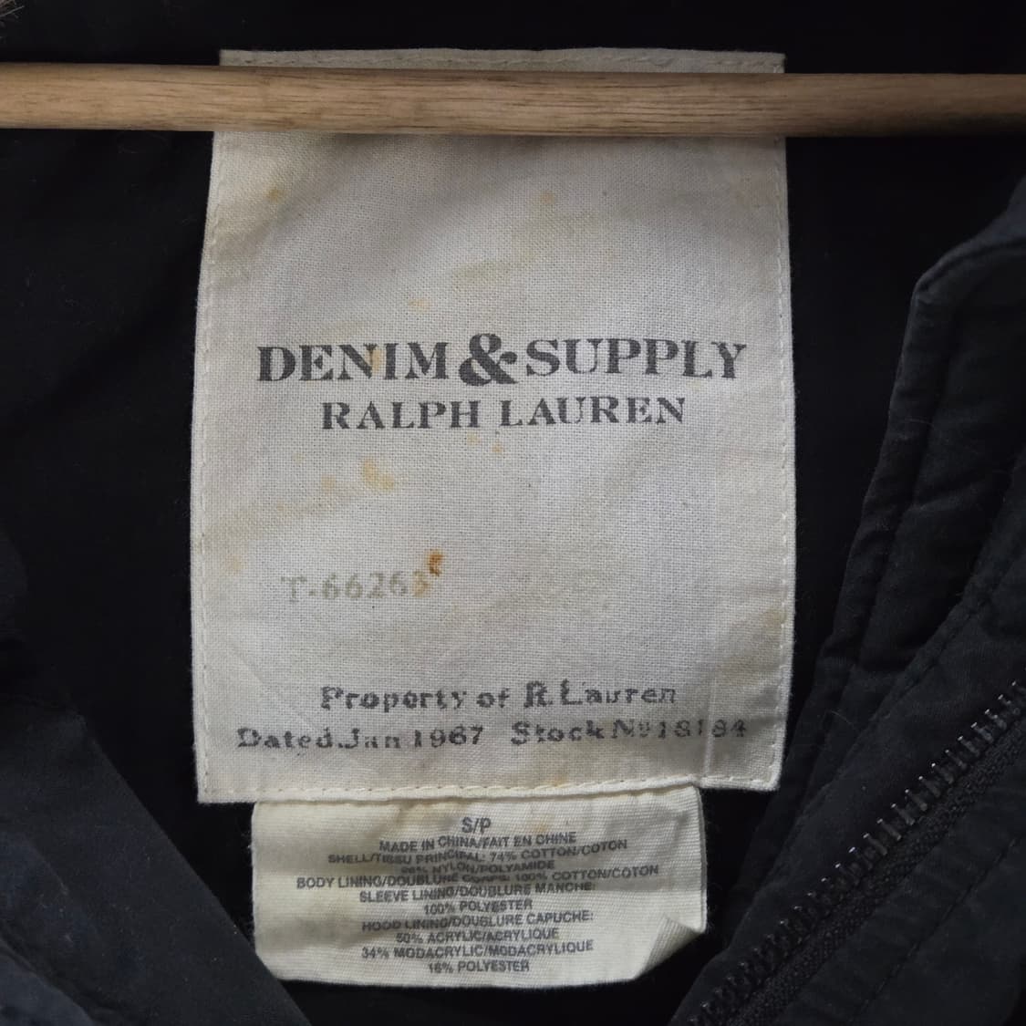 데님앤서플라이 다운 야상패딩 S 상품이미지3