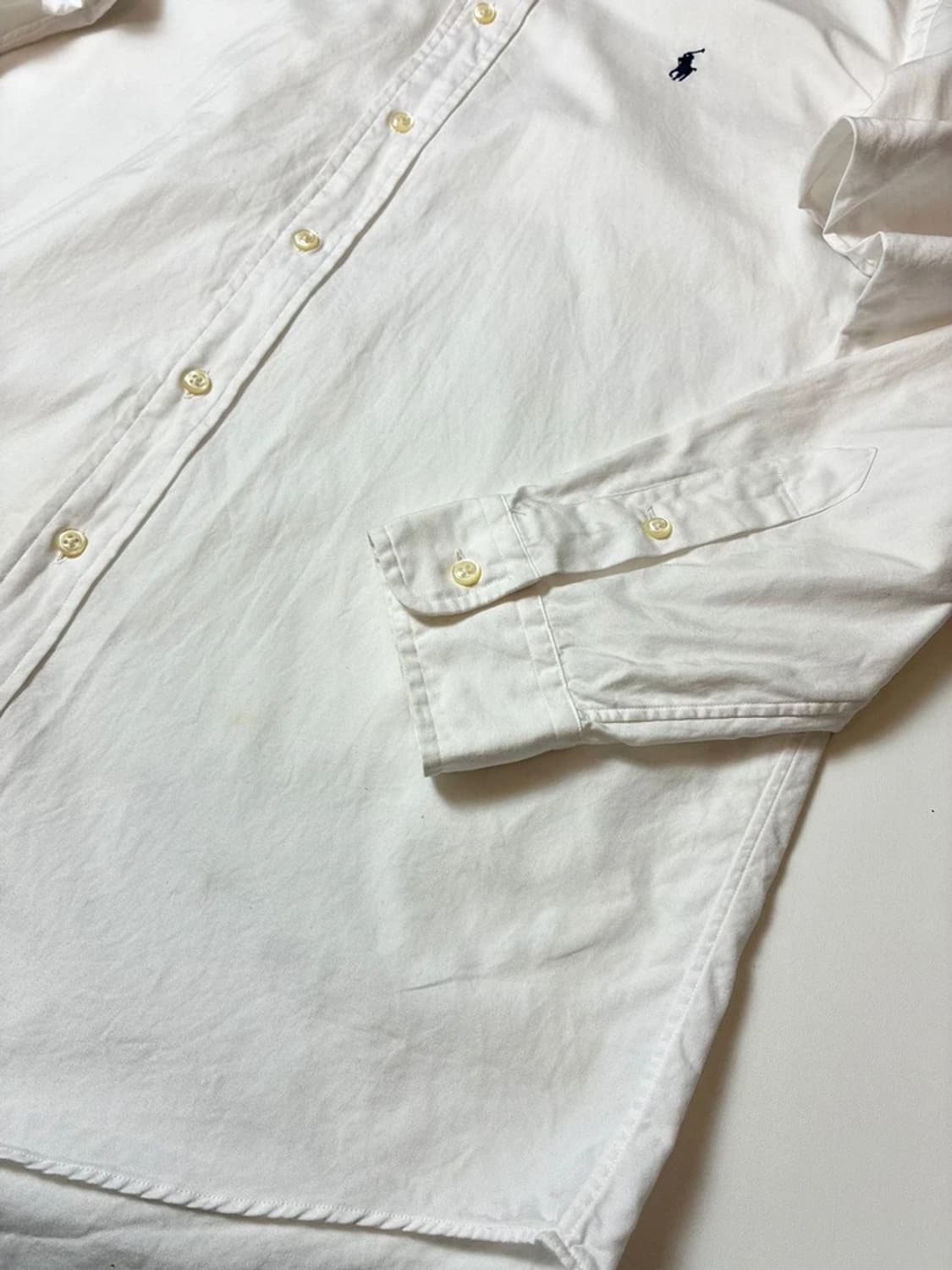 폴로 랄프로렌 옥스포드 자수 로고 화이트 셔츠 PN8133 상품이미지5
