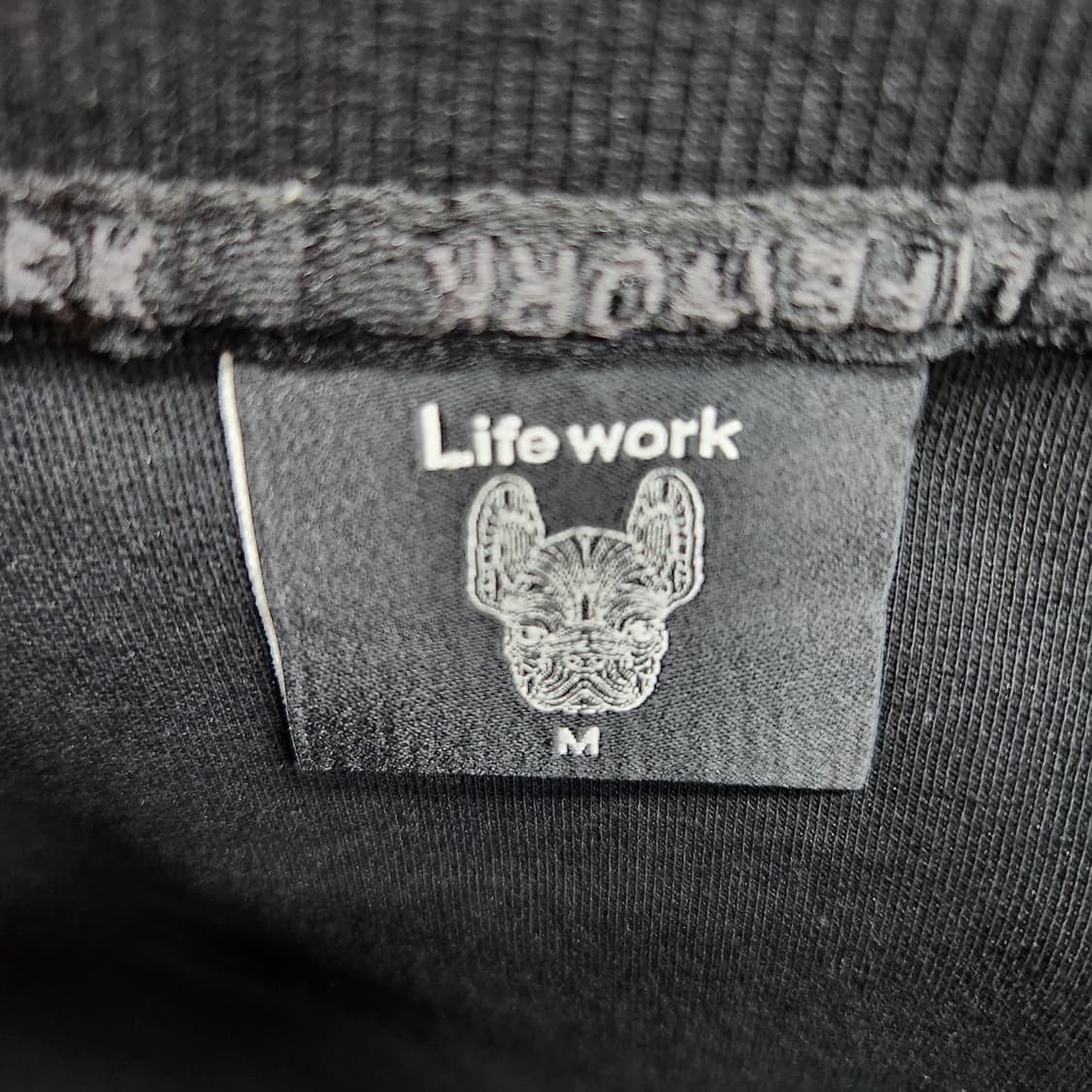 라이프워크 로고와펜/백로고 우븐배색 스트링 맨투맨M(XL) 상품이미지5