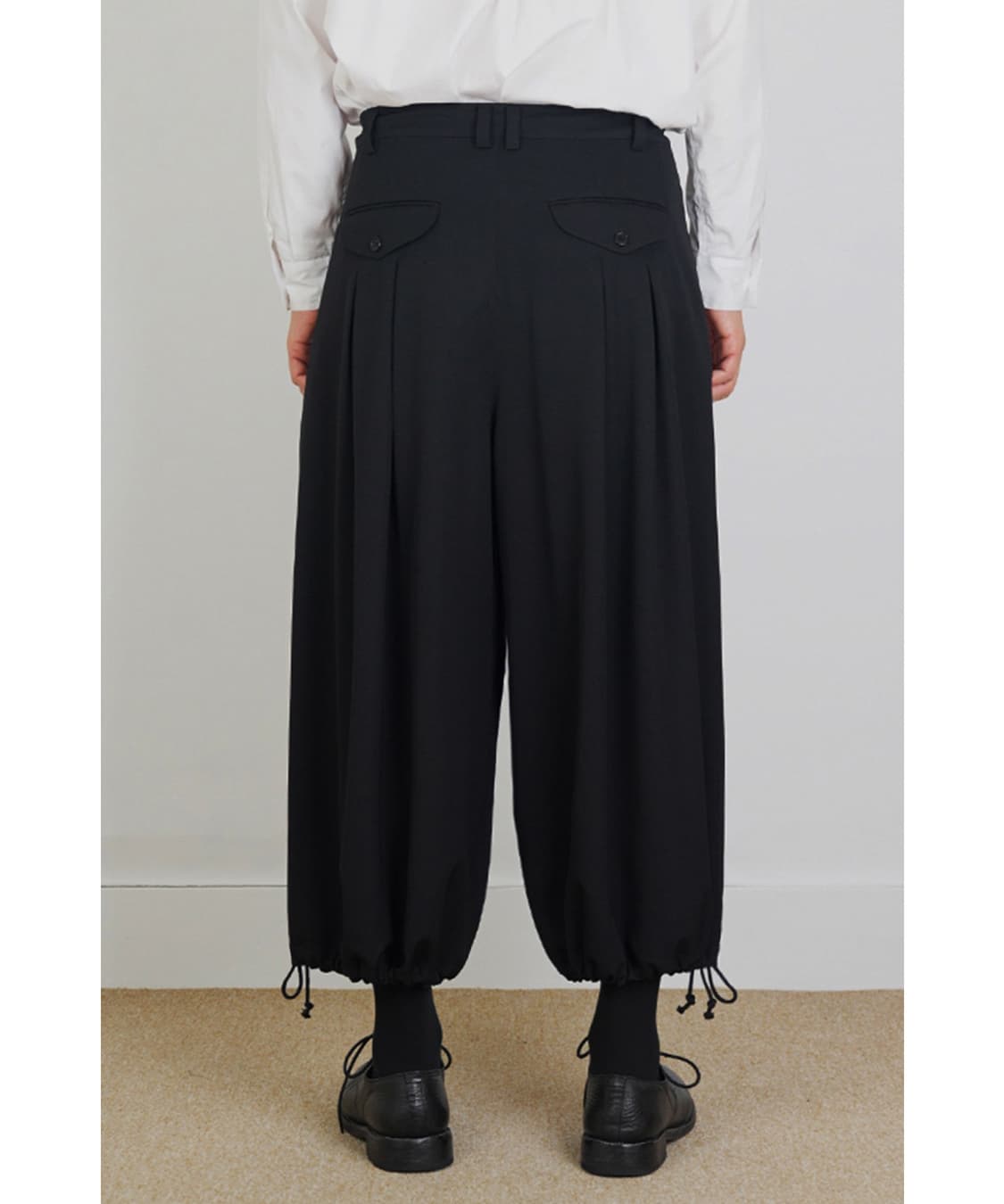 한블랙 팬츠 004 울 개버딘 벌룬팬츠 요지야마모토 상품이미지3