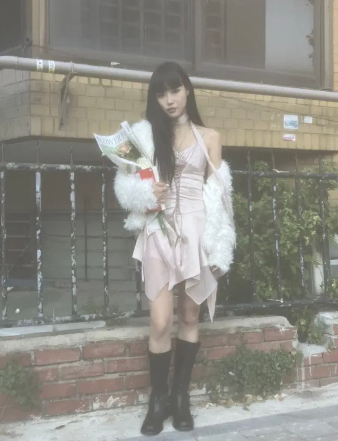 엔젤넘버555 레이스업 드레스 원피스 상품이미지2